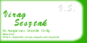 virag sesztak business card