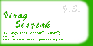 virag sesztak business card